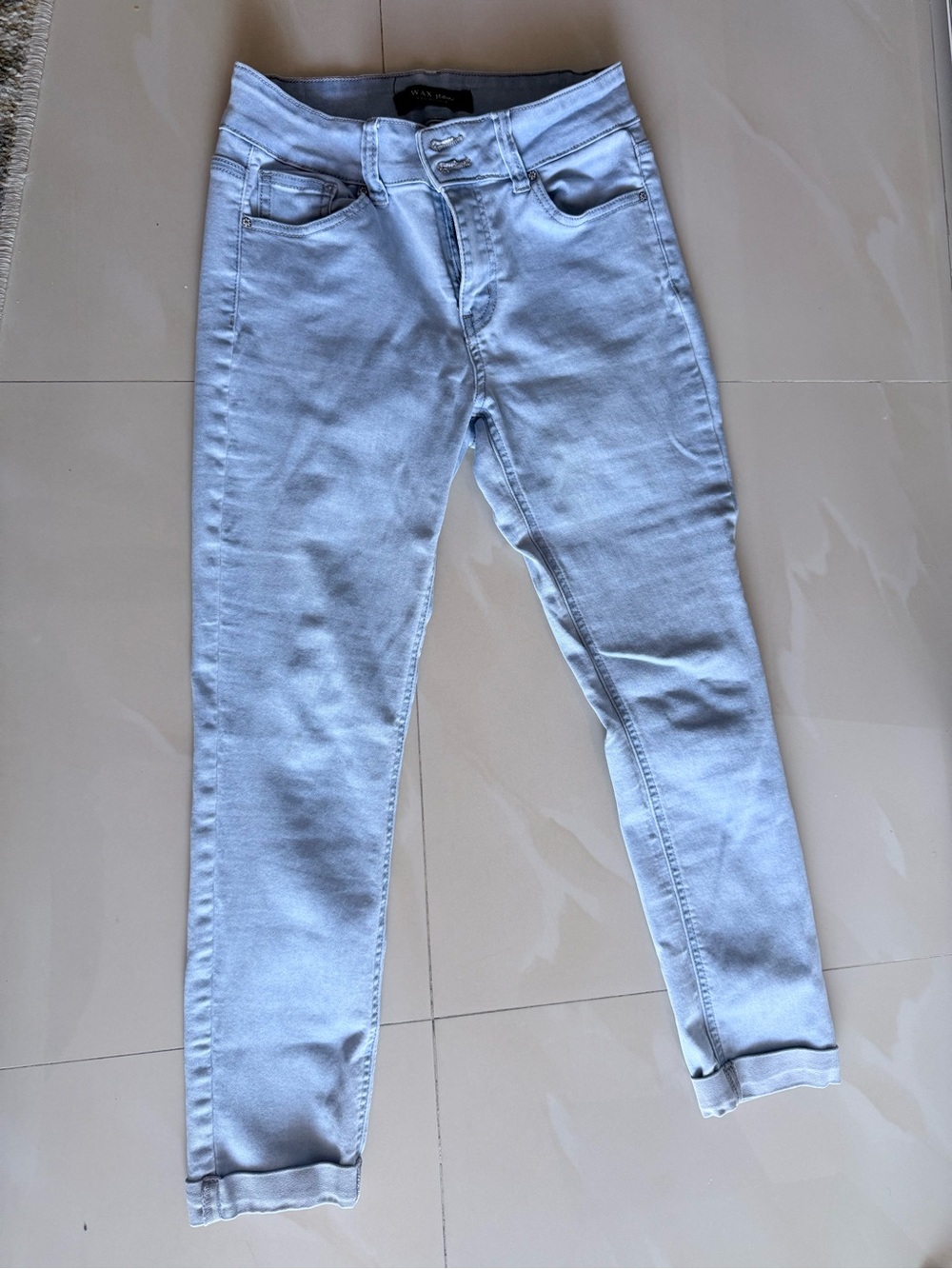 Wax Jean Light Blue Ankle Skinny Jeans